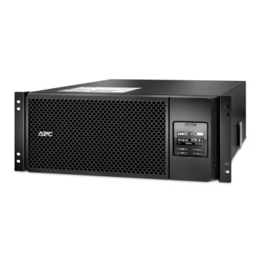 APC Smart-UPS On-Line, 6kVA/ 6kW, Rackmount 4U, 230V, 6x C13+4x C19 IEC outlets, Network Card+SmartSlot, Extended runtime, W/ rail kit